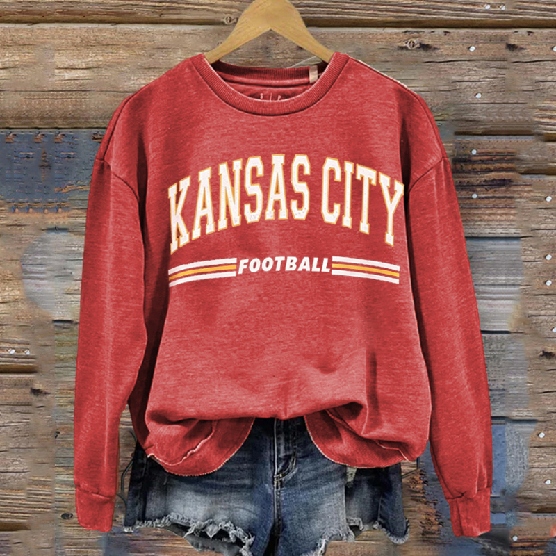 Kansas City Retro Football Sweatshirt
