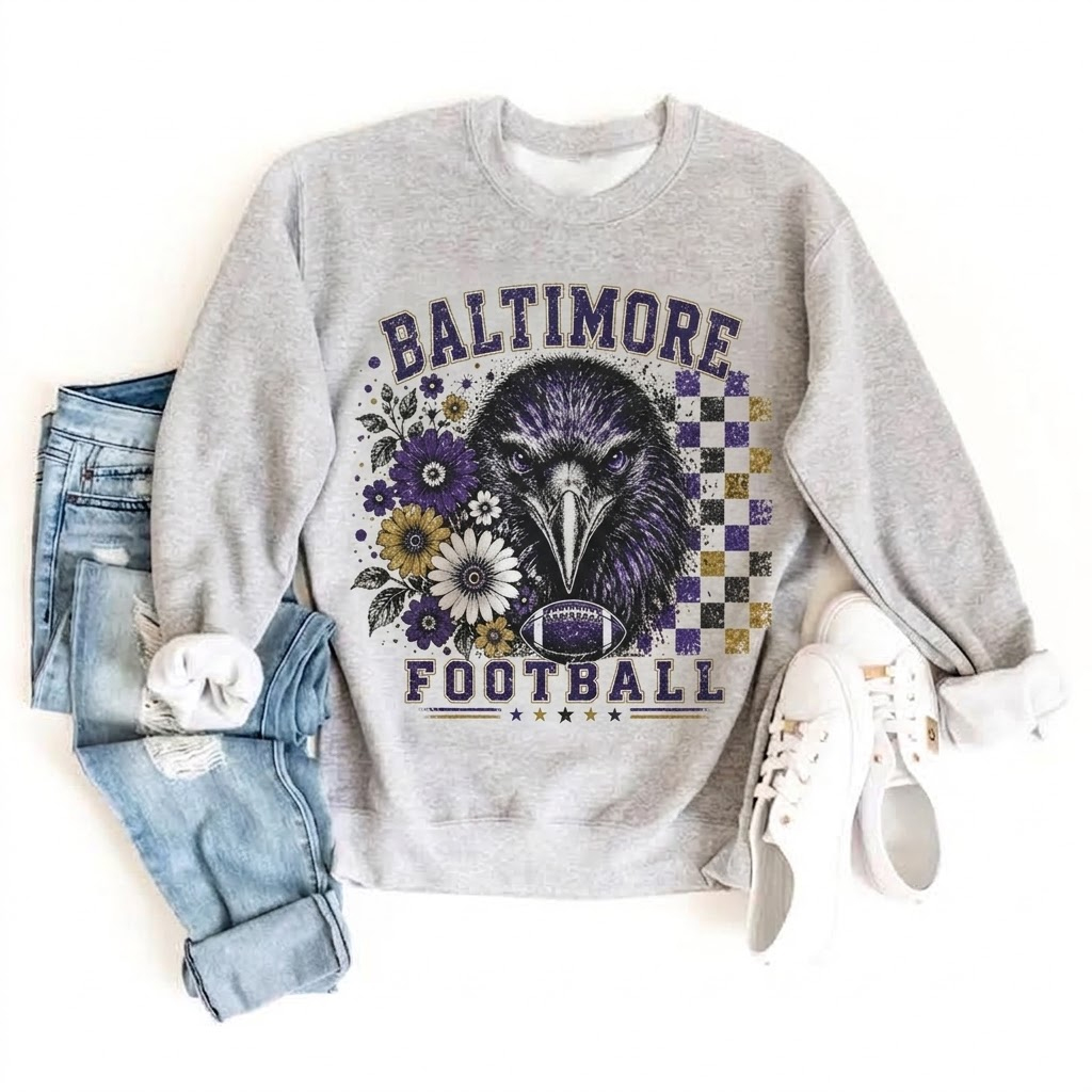 Baltimore Retro Football Sweatshirt