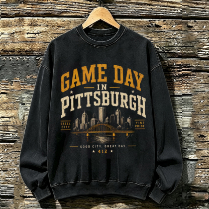 Pittsburgh Retro Football Sweatshirt