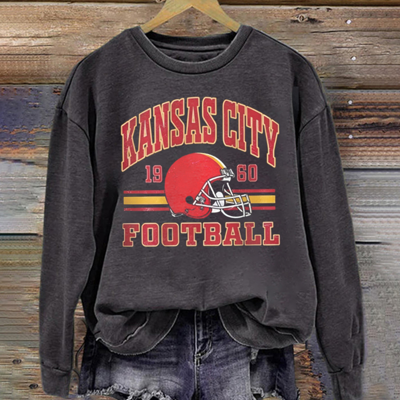 Kansas City Retro Football Sweatshirt