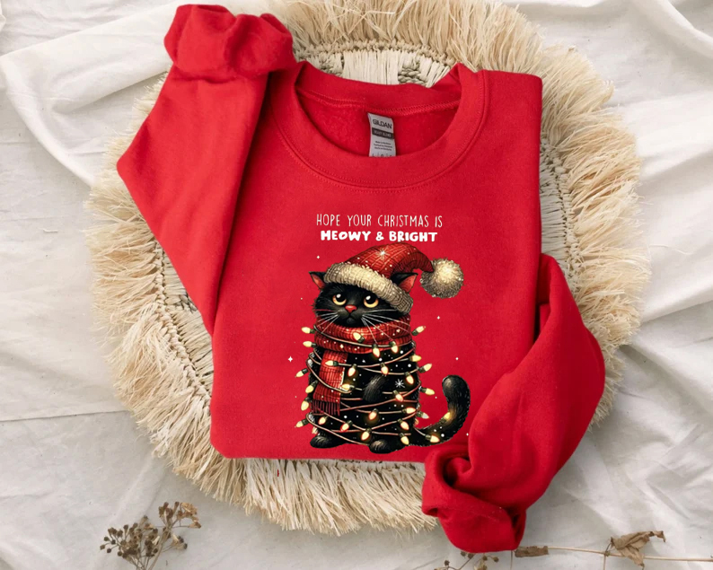 Christmas Meowy Sweatshirt