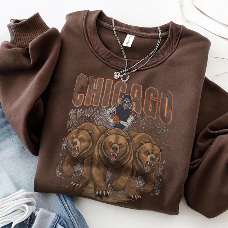 Retro Chicago Football Sweatshirt