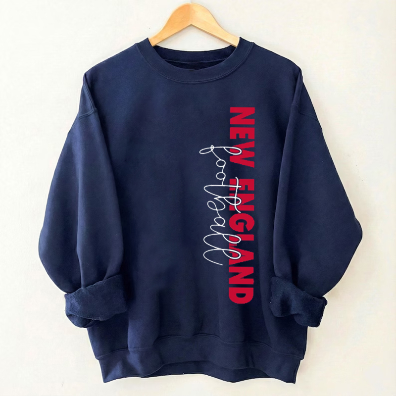 New England Retro Football Sweatshirt