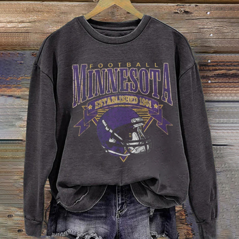 Minnesota Retro Football Sweatshirt