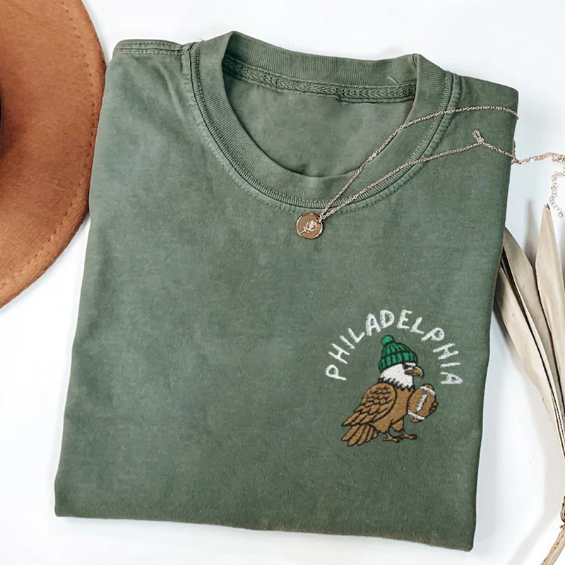 Embroidered Football Collection T-shirt