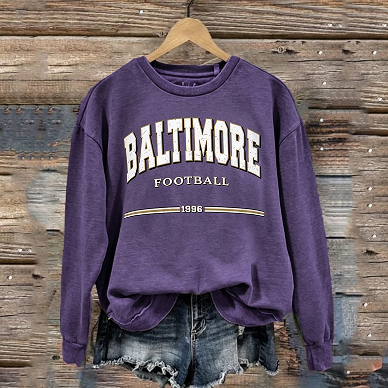 Baltimore Retro Football Sweatshirt