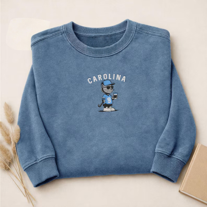Embroidered Football Collection Sweatshirt