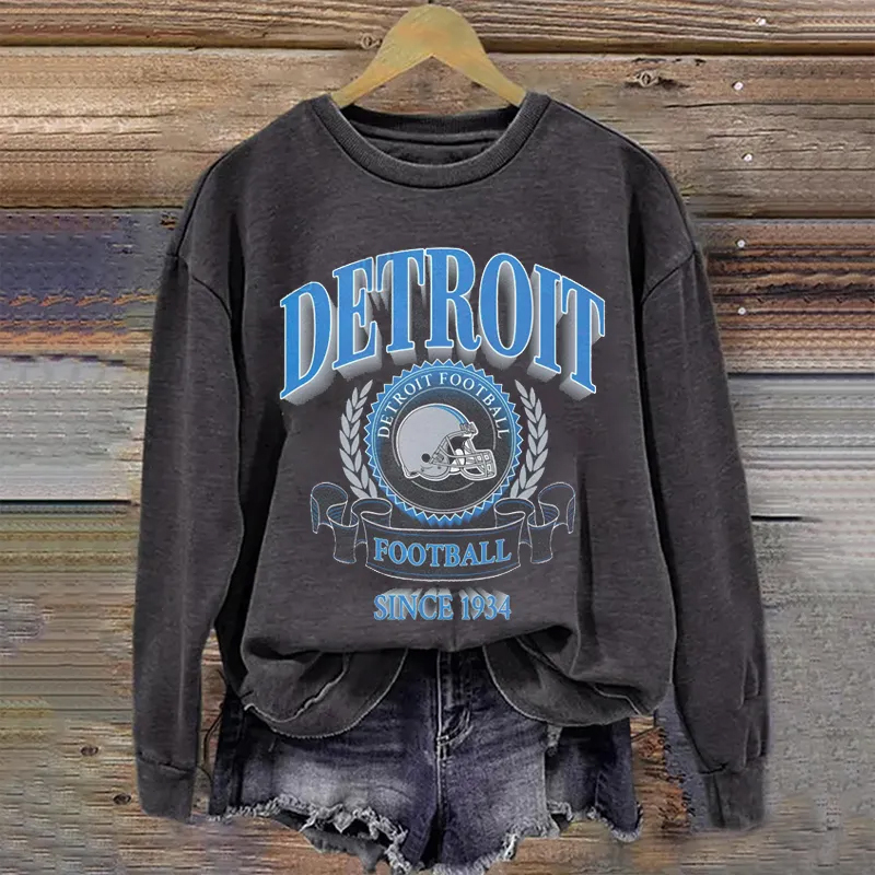 Comfort Colors Detroit Football Unisex Sweatshirt