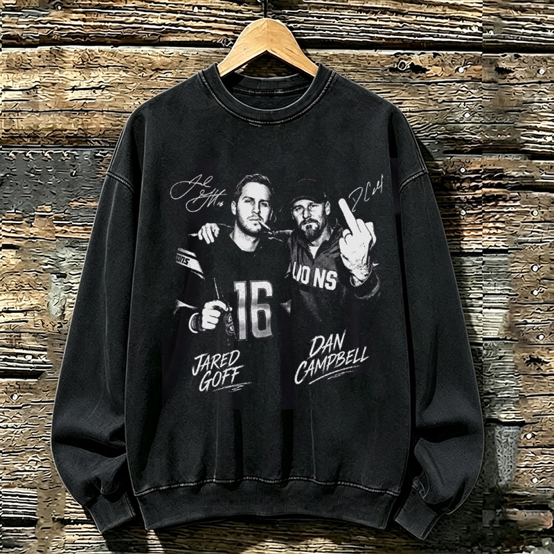 Detroit Retro Football Sweatshirt