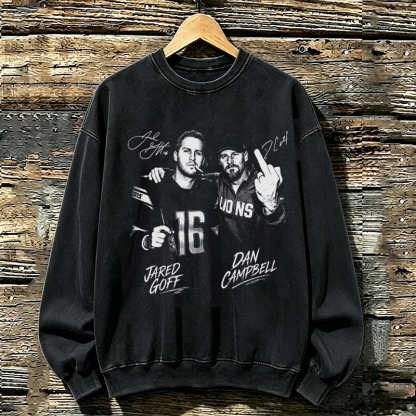 Detroit Retro Football Sweatshirt