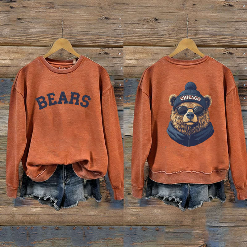Retro Chicago  Football Sweatshirt