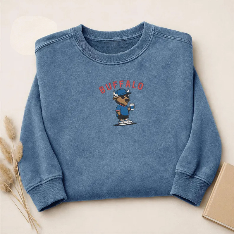 Embroidered Football Collection Sweatshirt