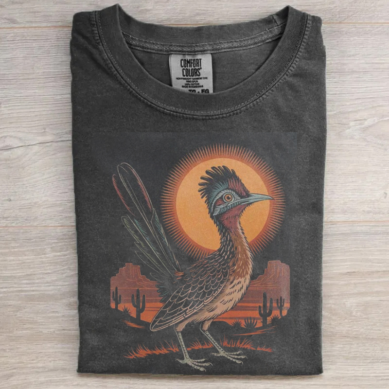 Western Vintage Desert Roadrunner  T-shirt