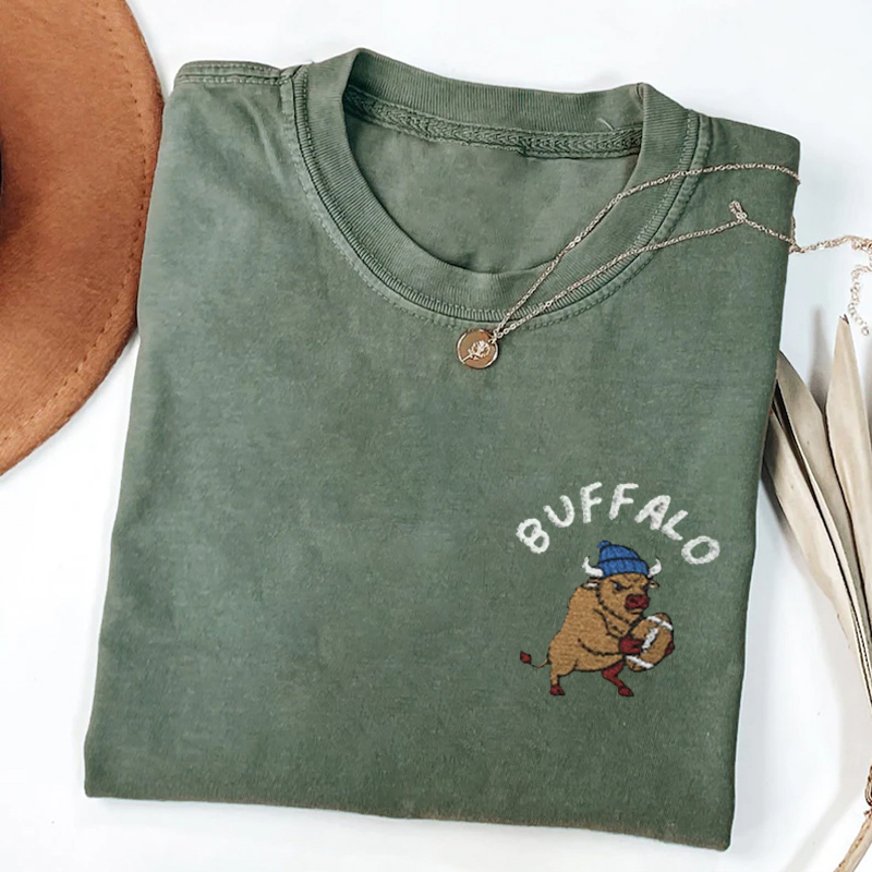 Embroidered Football Collection T-shirt