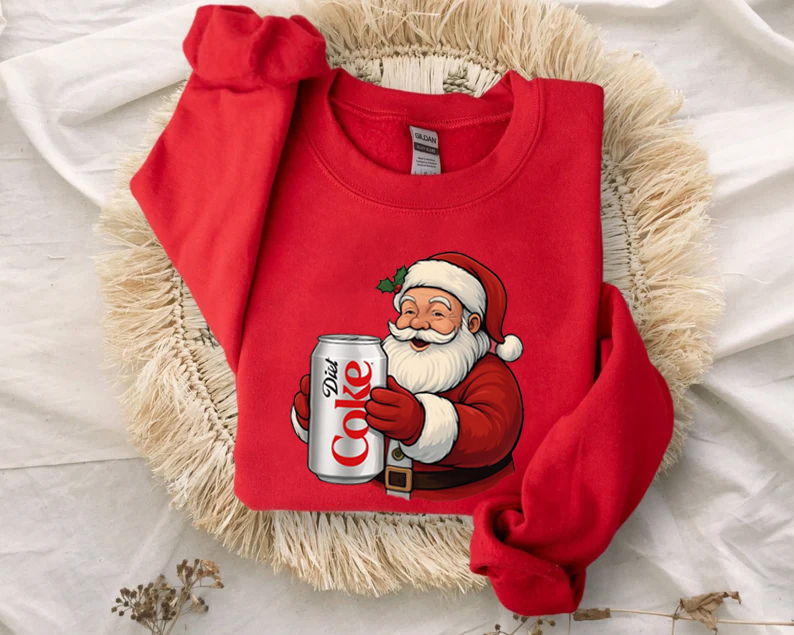 Christmas Diet Coke Santa Sweatshirt