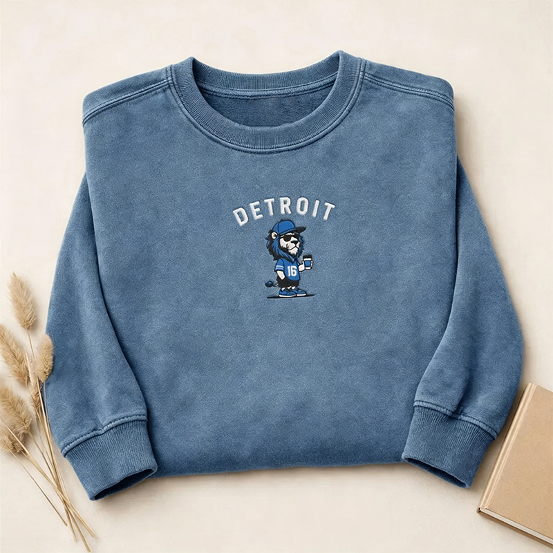 Embroidered Football Collection Sweatshirt