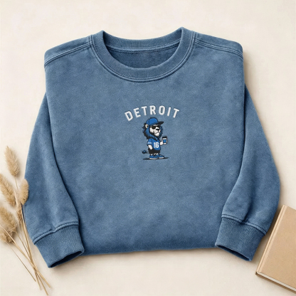Embroidered Football Collection Sweatshirt