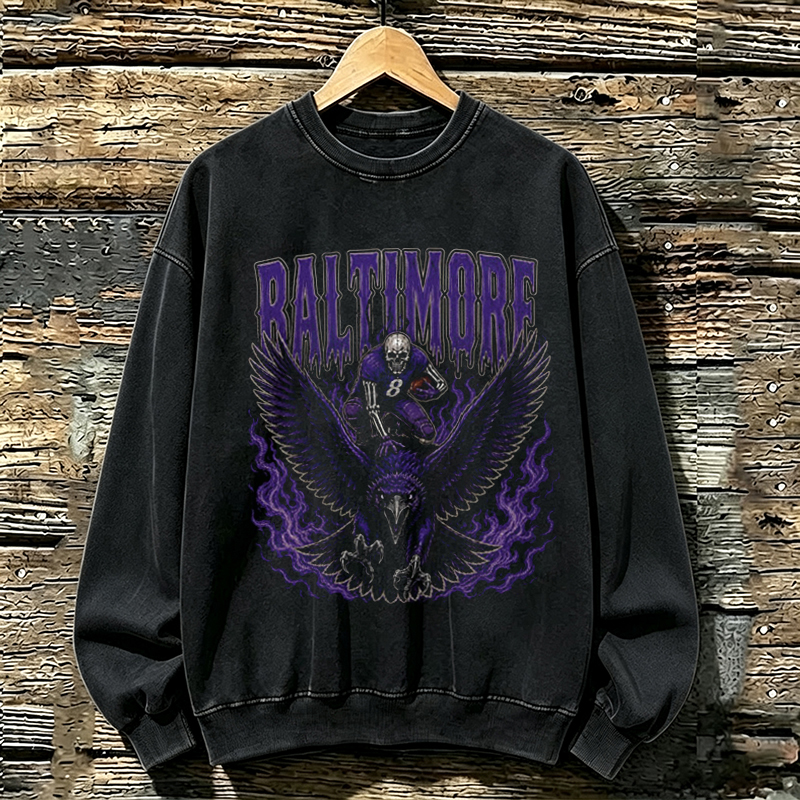 Baltimore Retro Football Sweatshirt