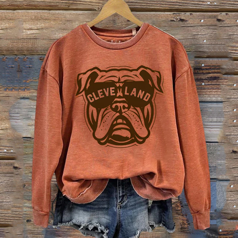 Cleveland Retro Football Sweatshirt