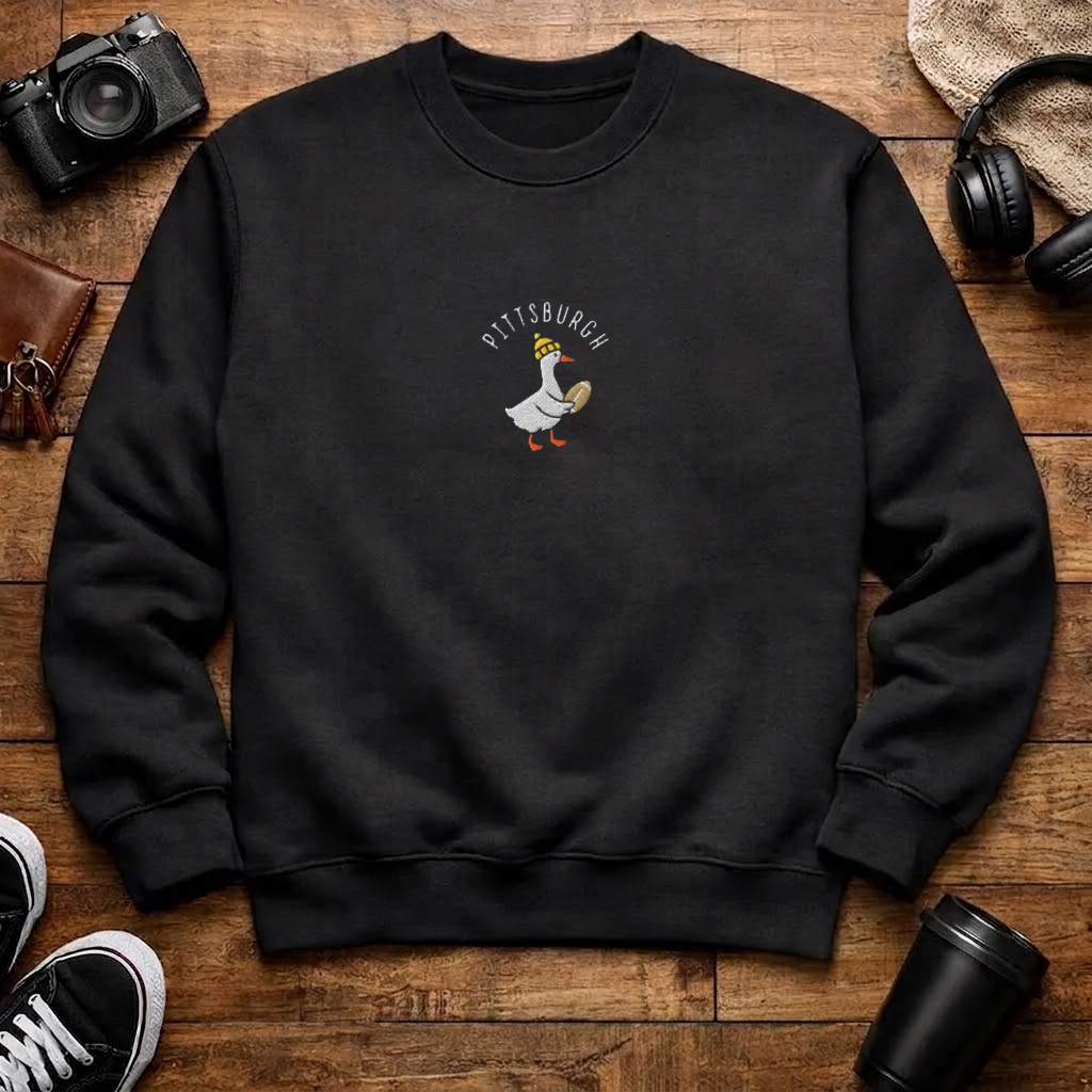 Vintage Pittsburgh Football Embroidered Sweatshirt