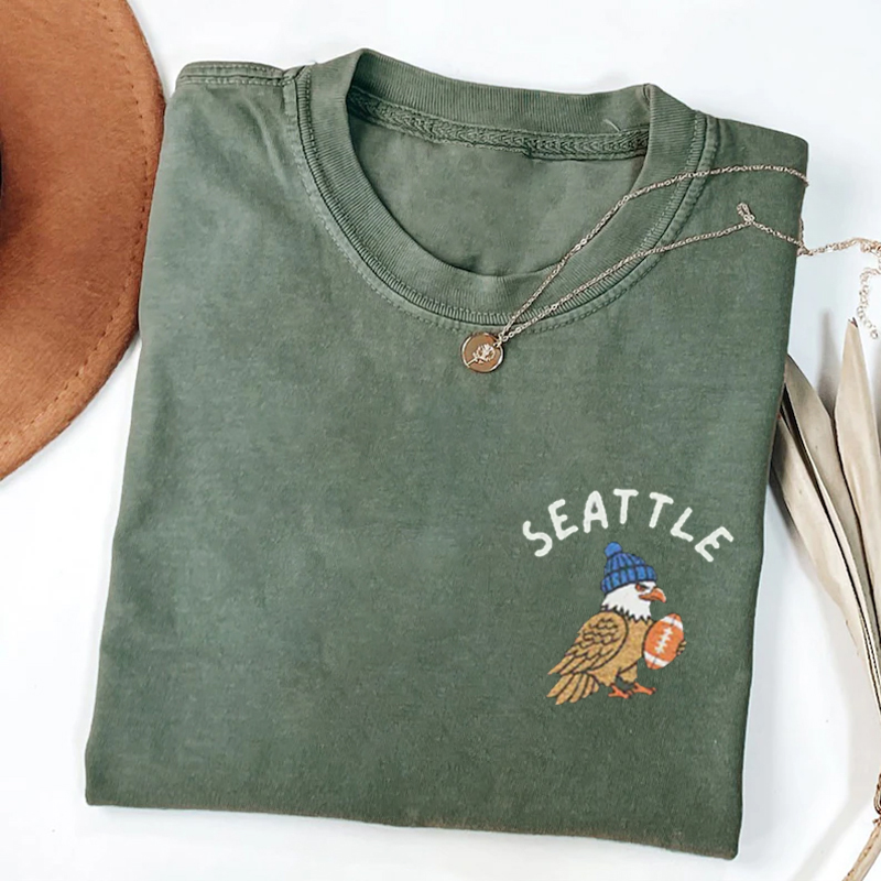 Embroidered Football Collection T-shirt