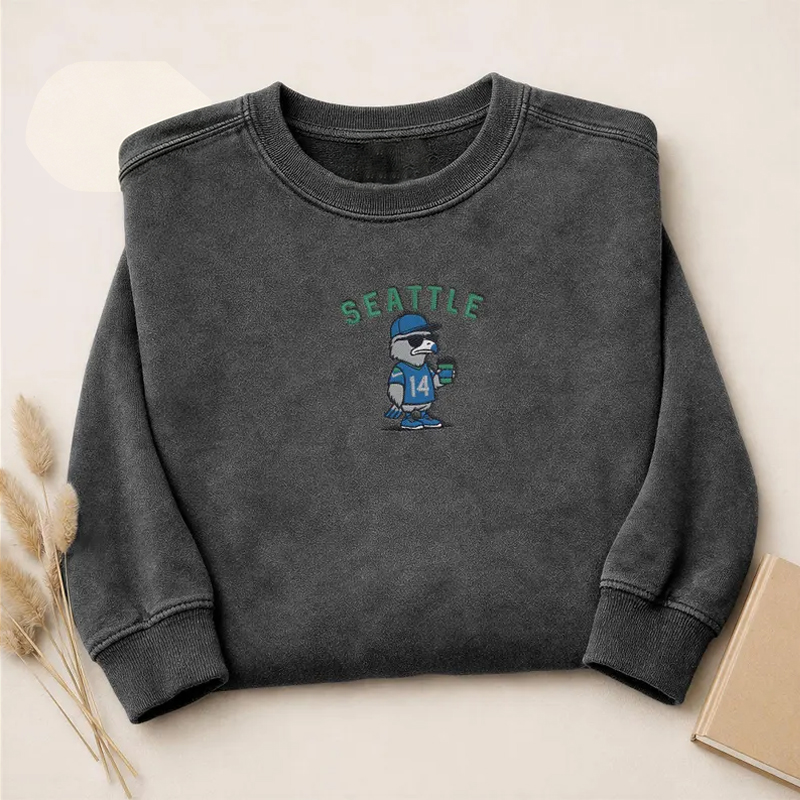 Embroidered Football Collection Sweatshirt