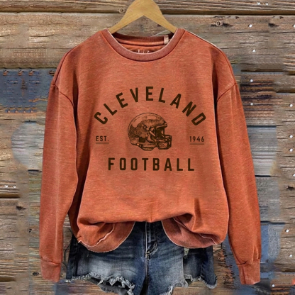 Cleveland Retro Football Sweatshirt