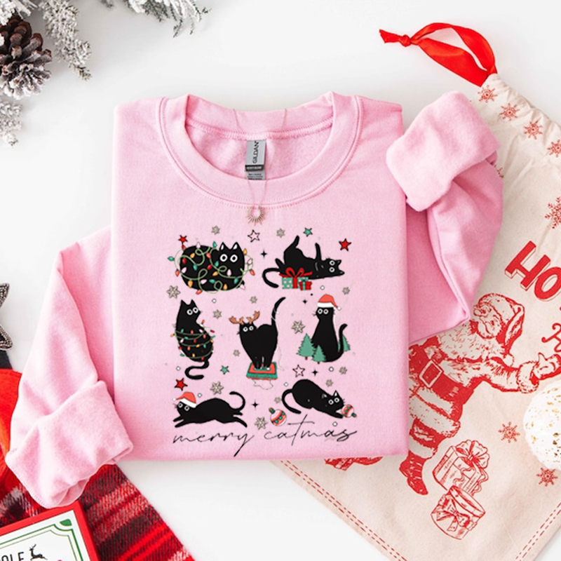 Christmas Cat Sweatshirt