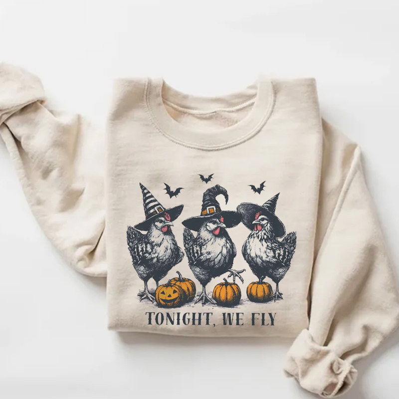 Funny Chicken Halloween Sweatshirt