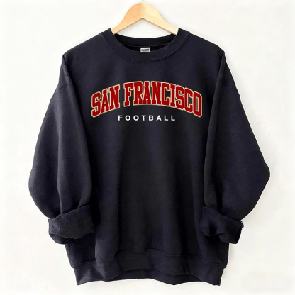 San Francisco Retro Football Sweatshirt
