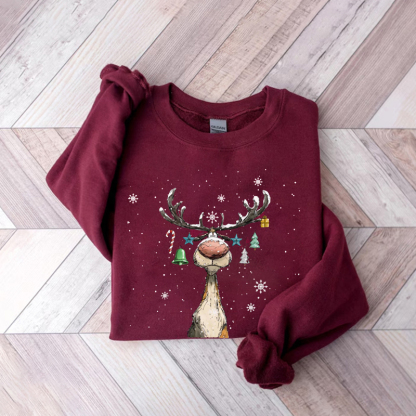 Vintage Reindeer Sweatshirt
