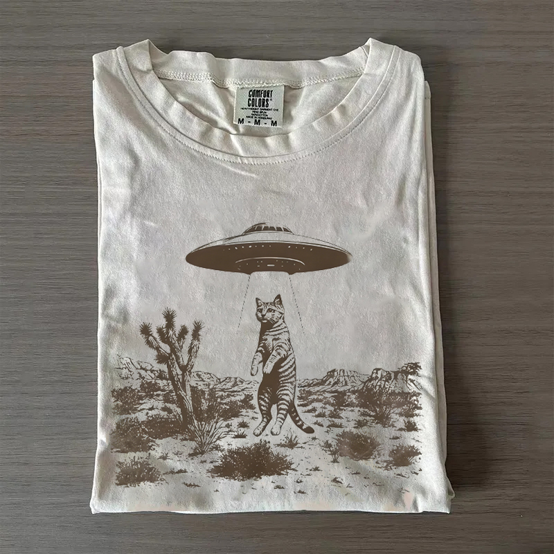 UFO Cat Western T-shirt