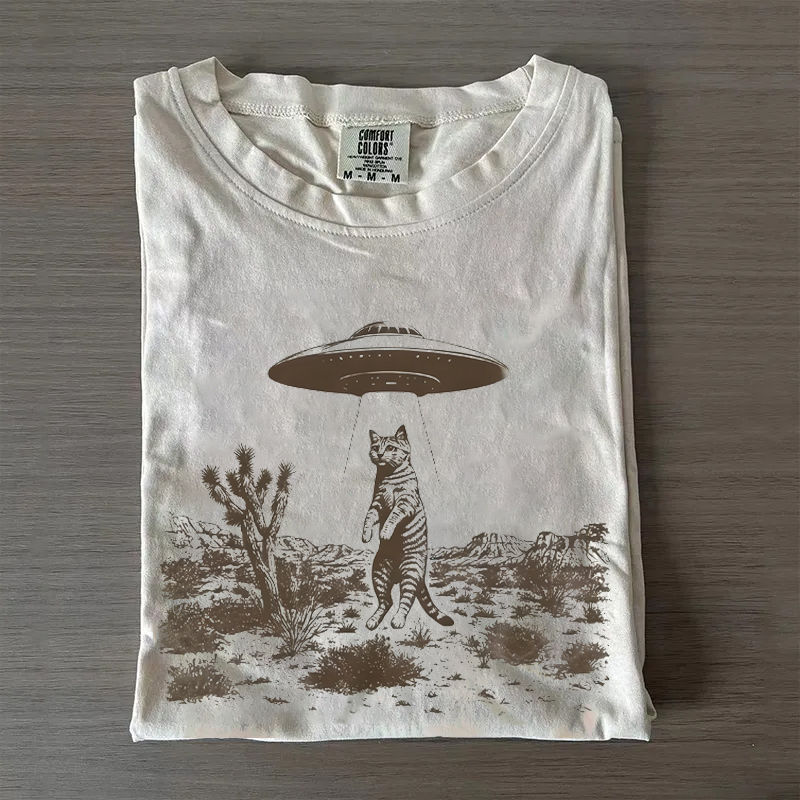 UFO Cat Western T-shirt