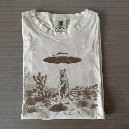 UFO Cat Western T-shirt