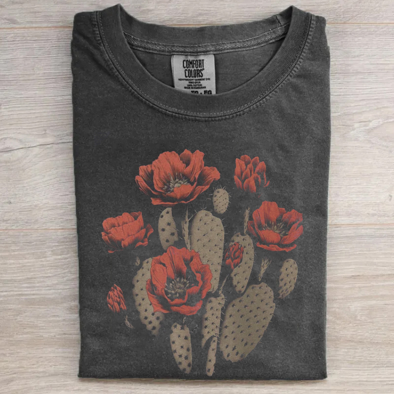 Vintage Western Cactus Flower T-shirt