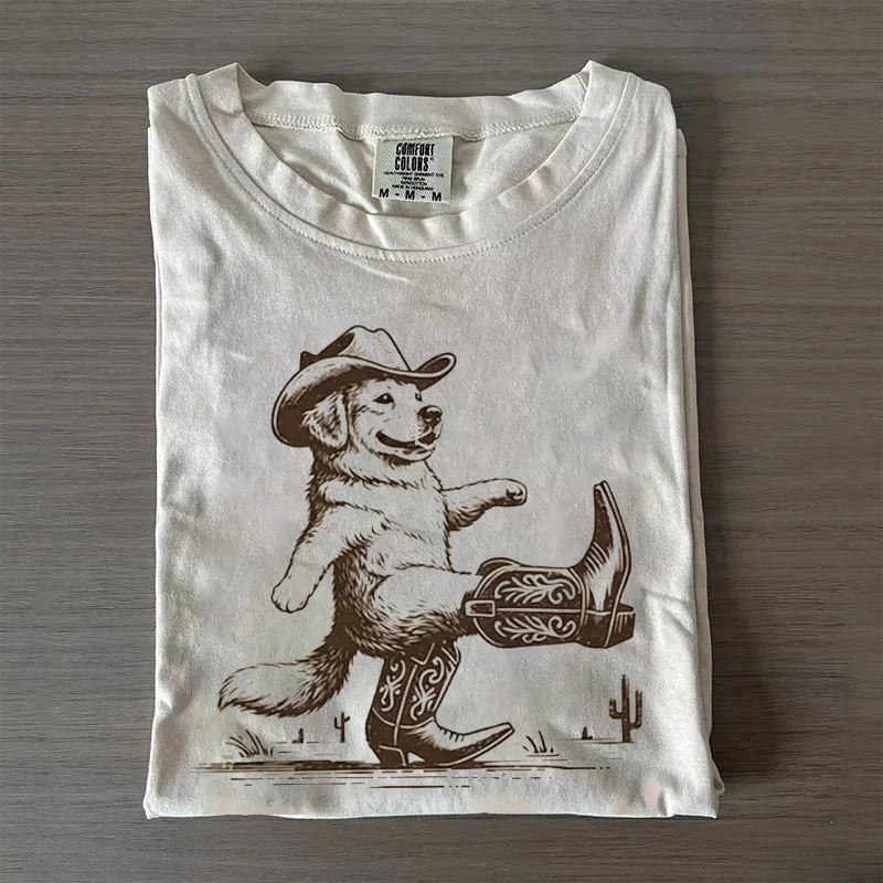 Vintage Cowboy Western Golden T-shirt