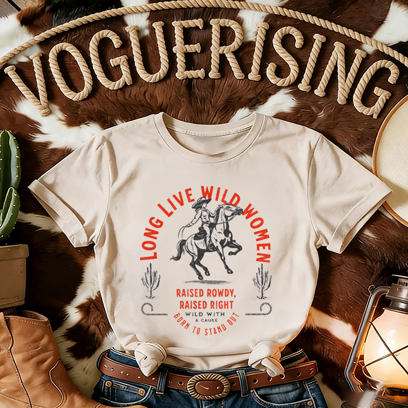 Western Long Live Wild Women T-shirt