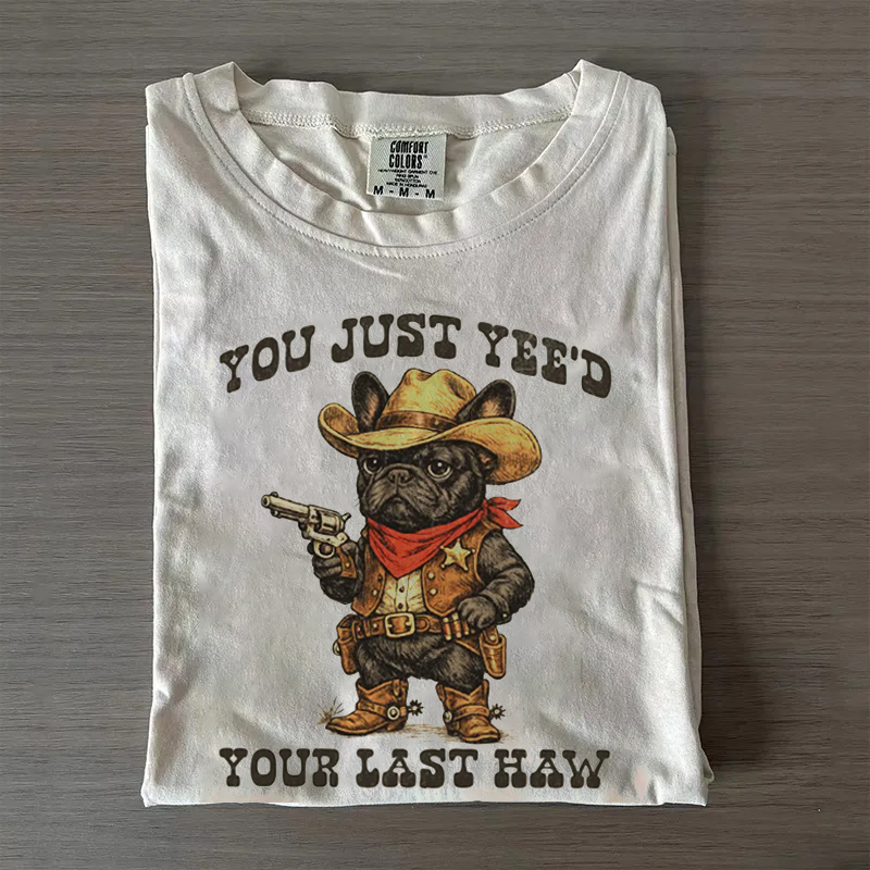 Western Cowboy French Bulldog T-shirt