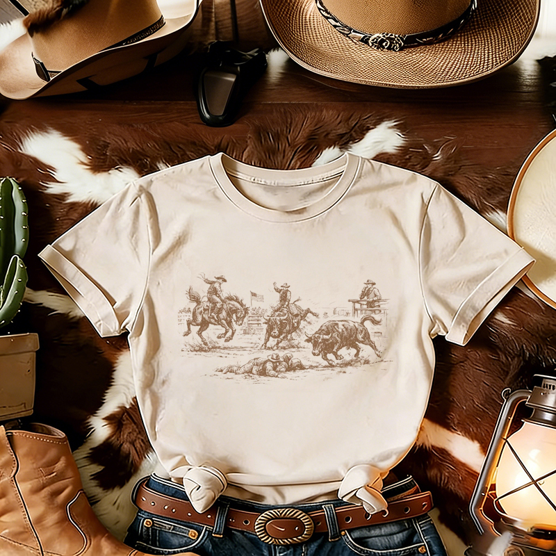 Western Cowboy Rodeo T-shirt