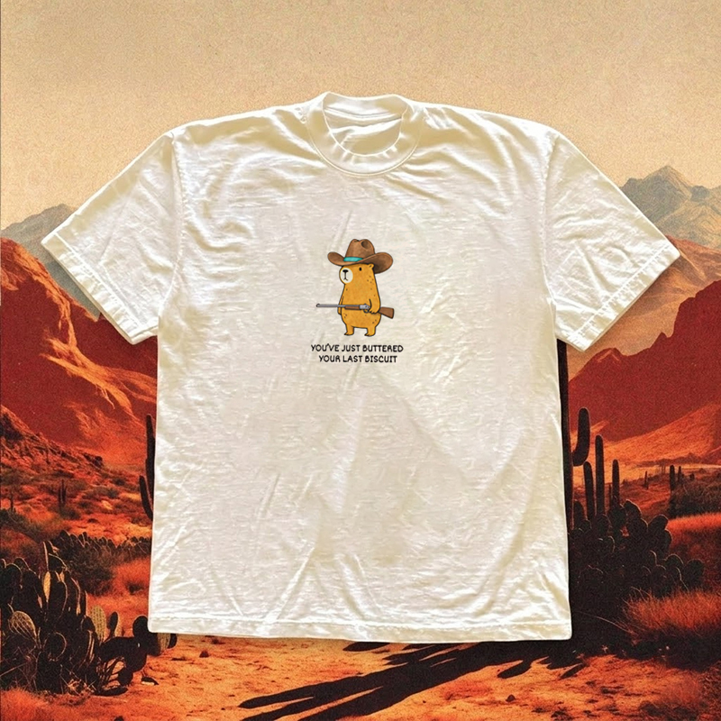 Western Capybara Cowboy Humor T-shirt