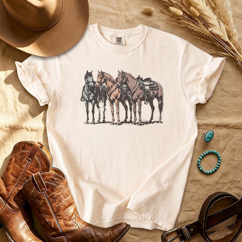 Western Ranch Horses T-shirt