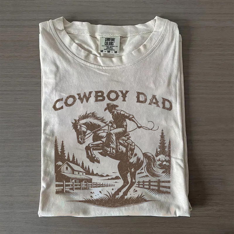 Funny Western Cowboy Dad T-shirt