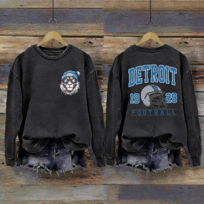 Vintage Detroit Football Sweatshirt
