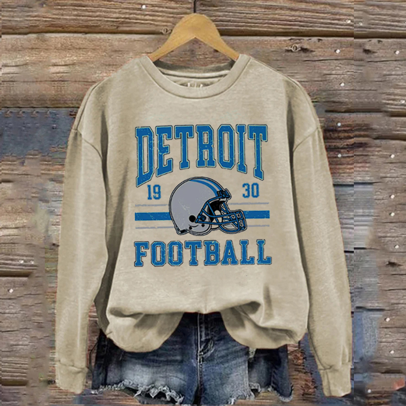 Vintage Detroit Football Sweatshirt