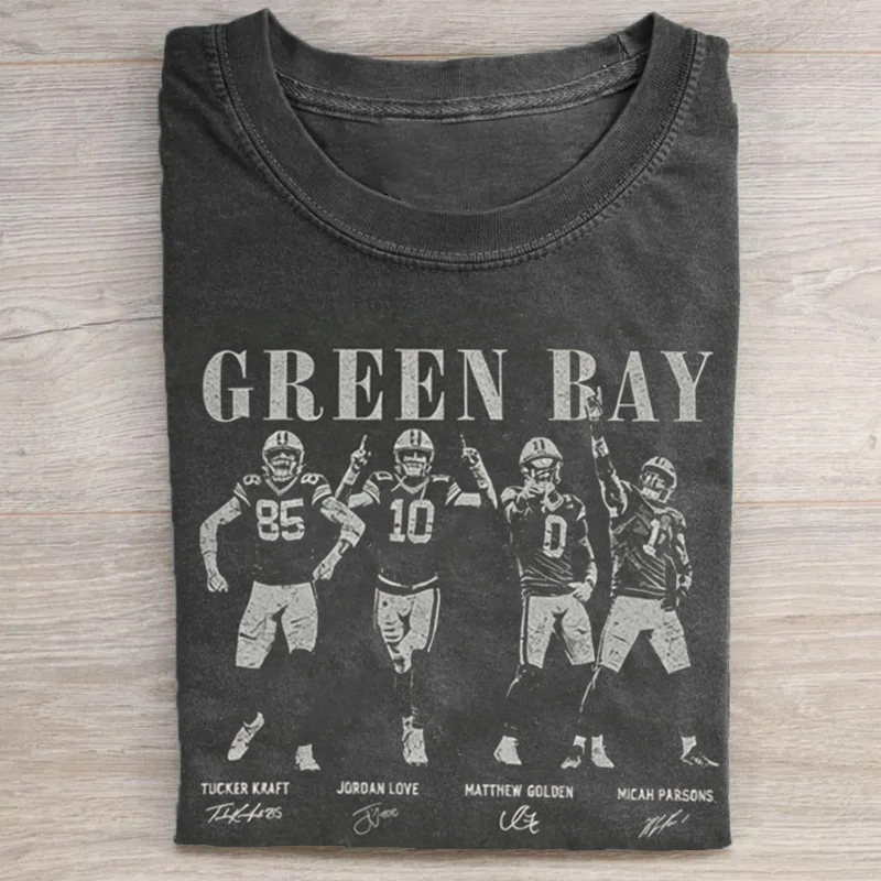 Green Bay Retro Football T-shirt