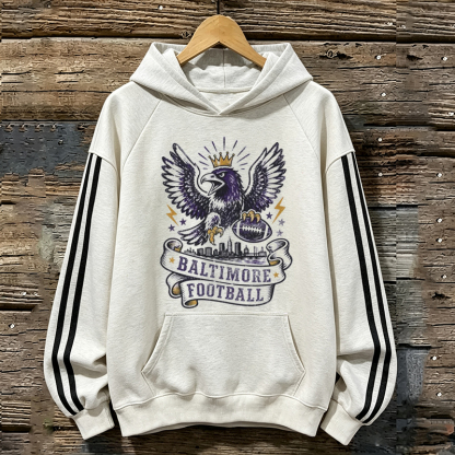 Baltimore Retro Football Hoodie