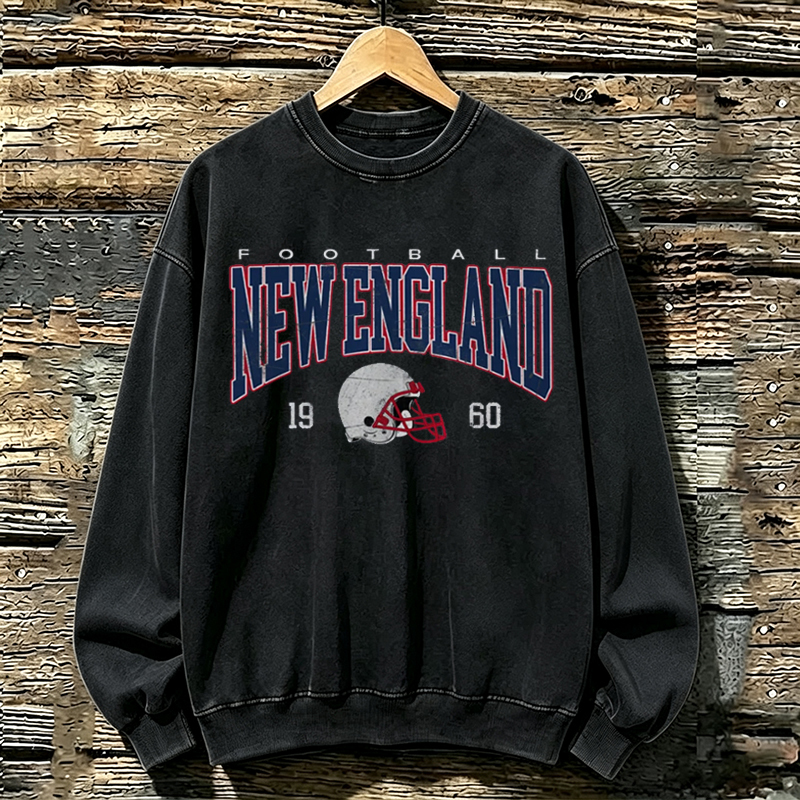 New England Retro Football Sweatshirt