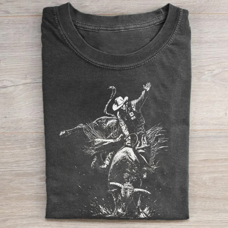 Bull Rider Vintage Western T-shirt