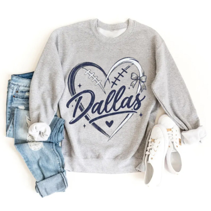 Dallas Retro Football Sweatshirt