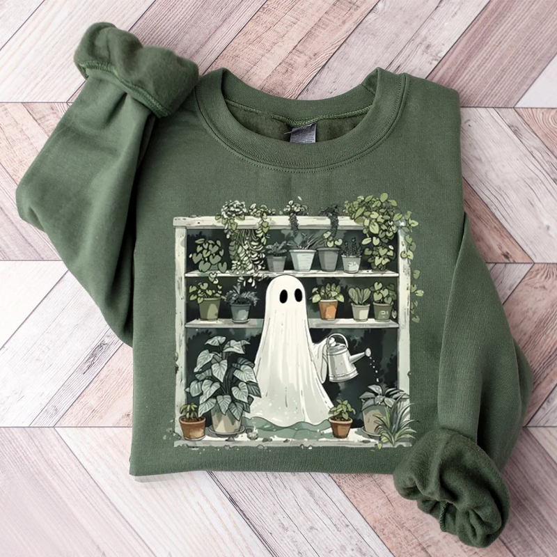 Fun Ghost Plant Lover Sweatshirt